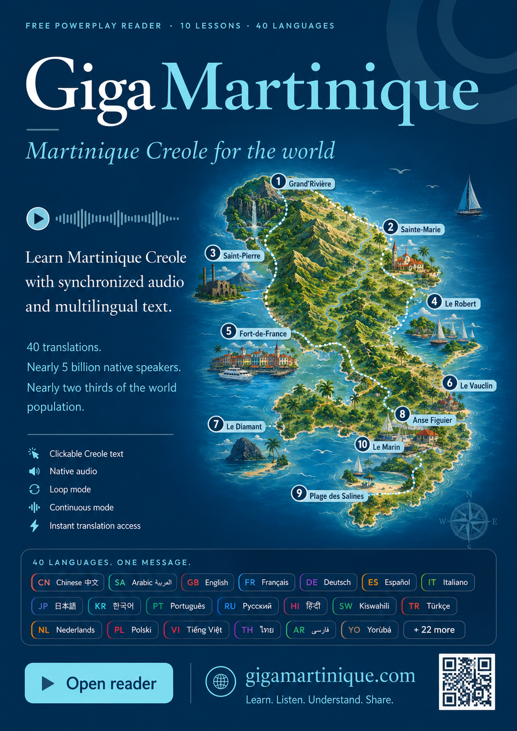 GigaMartinique poster: Martinique Creole for the world